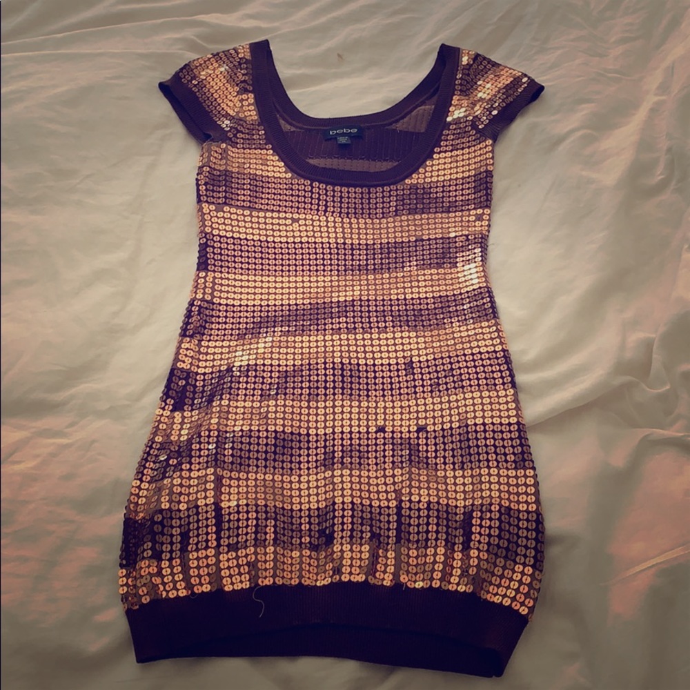 Sequin Bebe mini dress